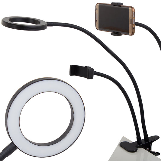 24 led desk lamp with clip phone holder / Usb Bureaulamp Met Klem En Telefoonhouder