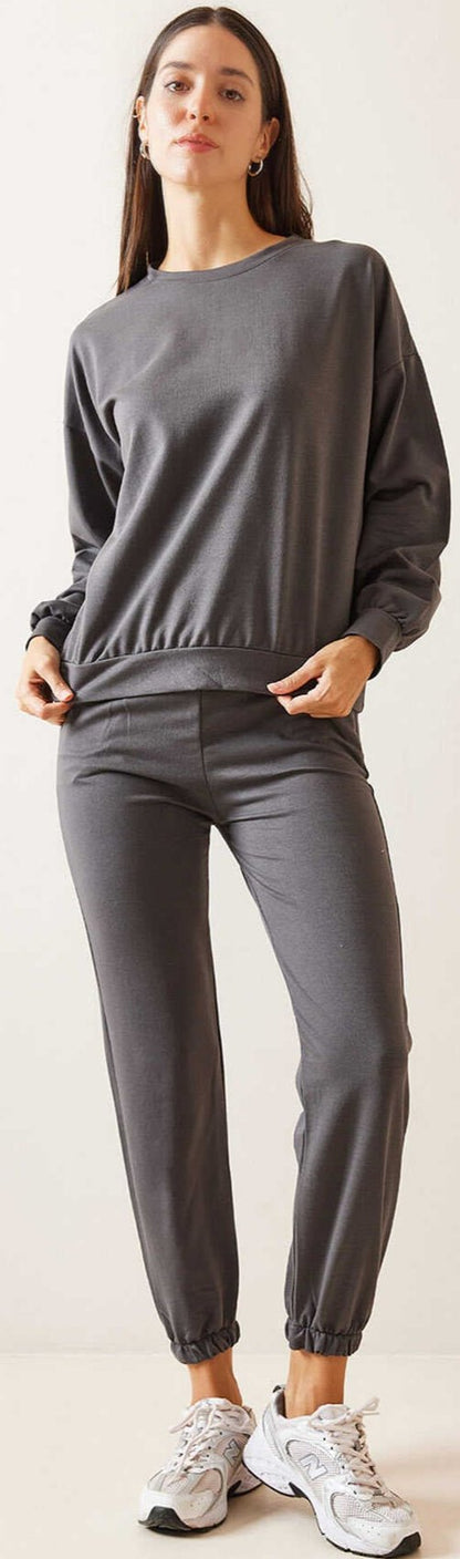 Grey Loungewear Suit