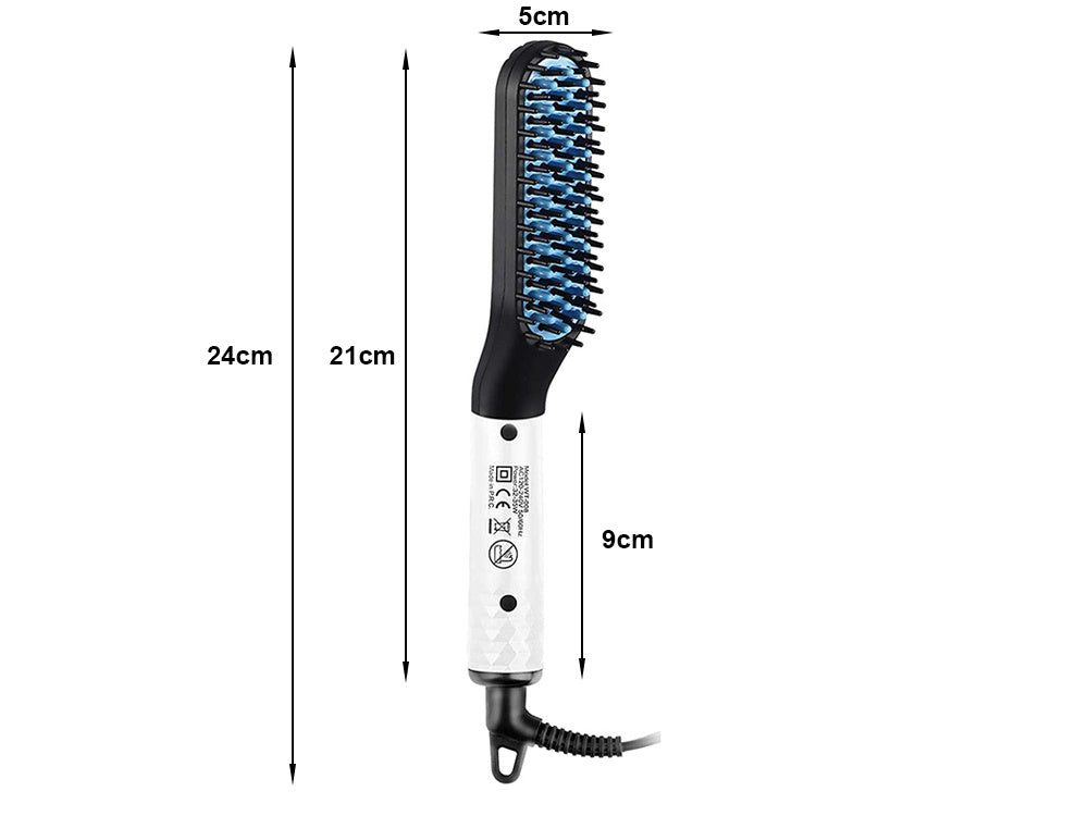 Hair straightener beard brush for men