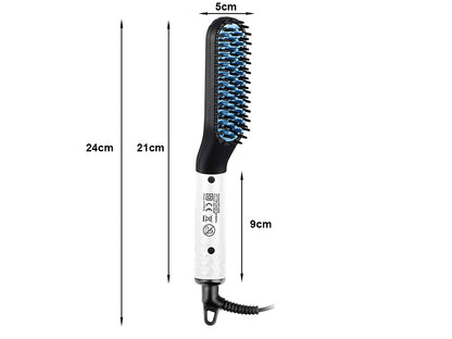 Hair straightener beard brush for men
