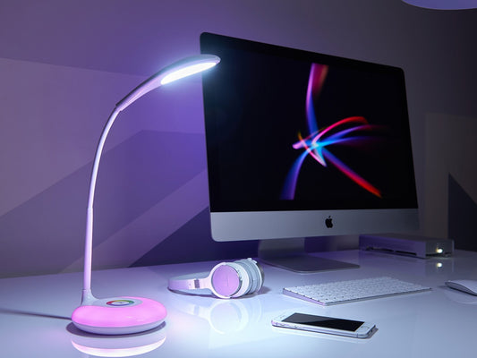 LED desk lamp RGB desk lamp 256 colors / LED Bureaulamp - 256 Kleuren - Buigbaar
